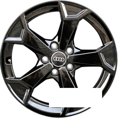 Audi OEM 83A601025AL-AX1 R17 W6.5 PCD5x112 ET38 DIA66.6 black