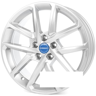 Borbet N R18 W8 PCD5x112 ET44 DIA57.1 crystal silver