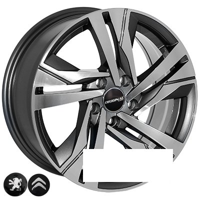 Zorat Wheels BK5543 R16 W7 PCD5x108 ET38 DIA65.1 GP