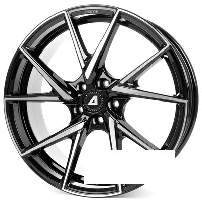 Alutec ADX.01 R18 W8.5 PCD5x112 ET30 DIA70.1 diamond black front polished