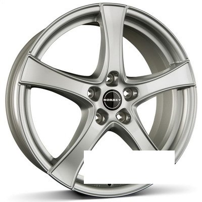 Borbet F2 R18 W7.5 PCD5x114.3 ET45 DIA60.1 brilliant silver