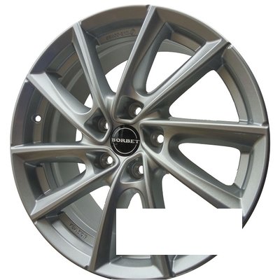 Borbet VT R17 W7.5 PCD5x112 ET40 DIA66.6 crystal silver