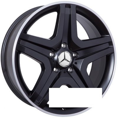 WSP Italy Mercedes (W775) Miyagi R20 W9.5 PCD5x130 ET50 DIA84.1 dull black full polished