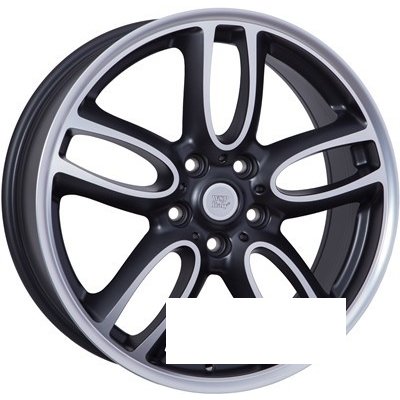 WSP Italy Mini (W1654) Amstel R19 W7.5 PCD5x120 ET52 DIA72.6 dull black polished
