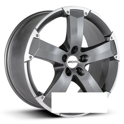 Ronal R47 R17 W8 PCD5x118 ET45 DIA71 titanium rim lip diamond cut