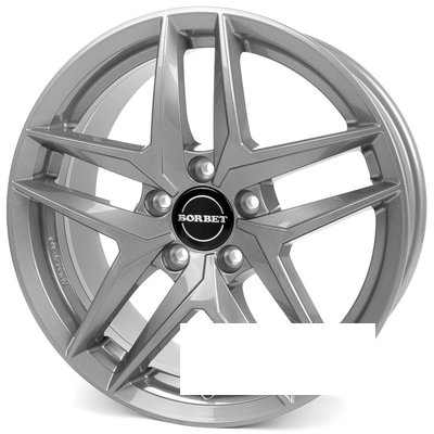 Borbet Z R17 W7.5 PCD5x112 ET30 DIA66.5 gloss metal grey
