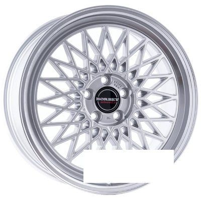 Borbet B R18 W8 PCD5x114.3 ET40 DIA72.6 silver rim polished