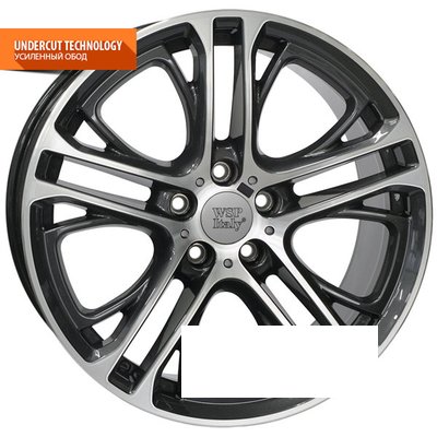 WSP Italy BMW (W677) Xenia X3 R19 W9 PCD5x120 ET44 DIA72.6 diamond black polished