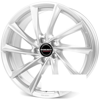Borbet VTX R18 W8 PCD5x114.3 ET48 DIA72.6 brilliant silver