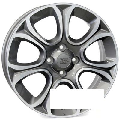WSP Italy Fiat (W163) Evo R16 W6 PCD4x100 ET45 DIA56.6 anthracite polished