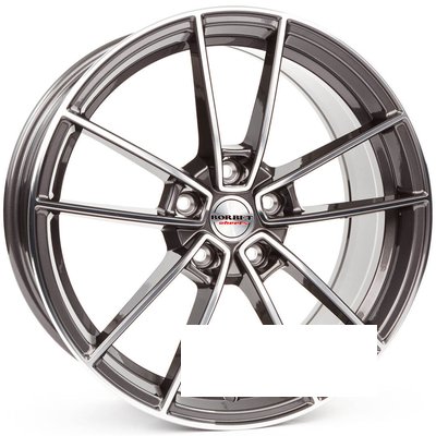 Borbet FF1 R19 W8.5 PCD5x112 ET35 DIA72.5 dark titan polished