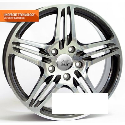 WSP Italy Porsche (W1050) Philadelphia R20 W11 PCD5x130 ET48 DIA71.6 anthracite polished
