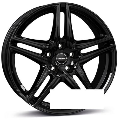 Borbet XR R16 W7.5 PCD5x112 ET40 DIA66.6 black glossy