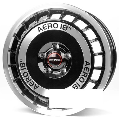 Ronal R50 R16 W7.5 PCD5x112 ET50 DIA76.1 jet black front diamond cut