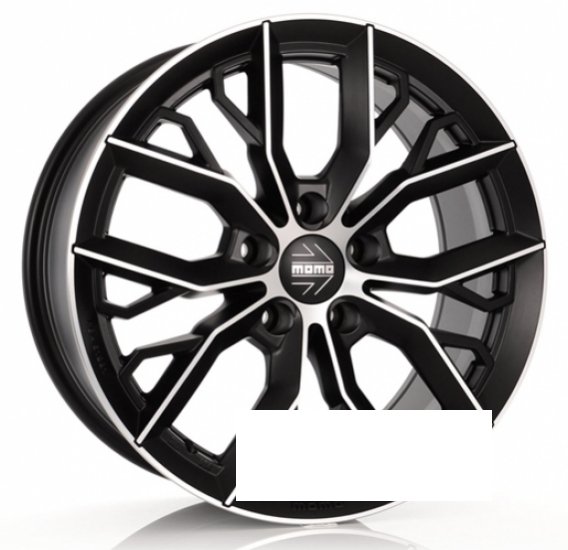 Momo R17 W7.5 PCD5x114.3 ET40 DIA72.2 matt black diamond cut