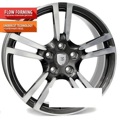 WSP Italy Porsche (W1054) Saturn R19 W11 PCD5x130 ET51 DIA71.6 anthracite polished